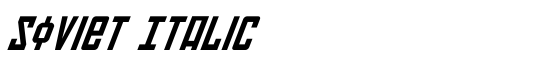 Soviet Italic - Download Thousands of Free Fonts at FontZone.net