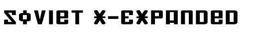 Soviet X-Expanded - Download Thousands of Free Fonts at FontZone.net