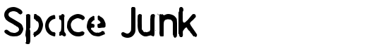 Space Junk - Download Thousands of Free Fonts at FontZone.net