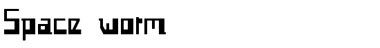 Space worm - Download Thousands of Free Fonts at FontZone.net