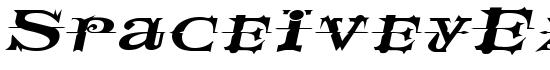 SpaceIveyExtended Italic - Download Thousands of Free Fonts at FontZone.net