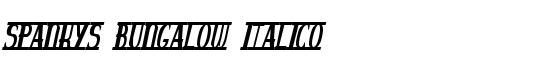 spankys bungalow italico - Download Thousands of Free Fonts at FontZone.net