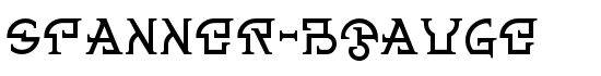 Spanner-BGauge - Download Thousands of Free Fonts at FontZone.net