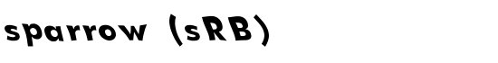 sparrow (sRB) - Download Thousands of Free Fonts at FontZone.net