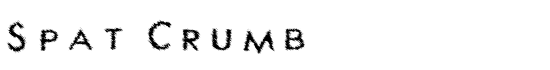 Spat Crumb - Download Thousands of Free Fonts at FontZone.net