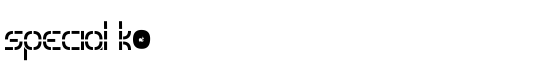 special k. - Download Thousands of Free Fonts at FontZone.net