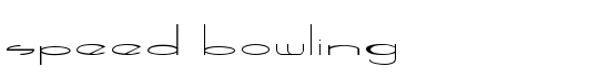 Speed Bowling - Download Thousands of Free Fonts at FontZone.net