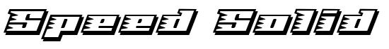 Speed Solid - Download Thousands of Free Fonts at FontZone.net