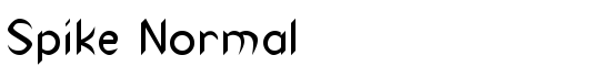 Spike Normal - Download Thousands of Free Fonts at FontZone.net