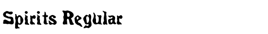 Spirits Regular - Download Thousands of Free Fonts at FontZone.net