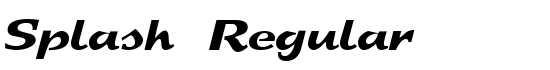 Splash Regular - Download Thousands of Free Fonts at FontZone.net