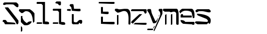 Split Enzymes - Download Thousands of Free Fonts at FontZone.net