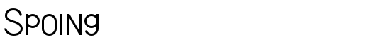 Spoing - Download Thousands of Free Fonts at FontZone.net