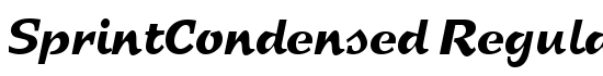 SprintCondensed Regular - Download Thousands of Free Fonts at FontZone.net
