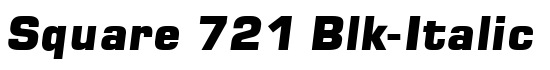Square 721 Blk-Italic - Download Thousands of Free Fonts at FontZone.net