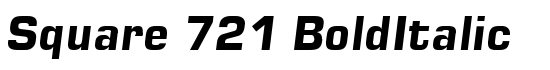 Square 721-BoldItalic - Download Thousands of Free Fonts at FontZone.net