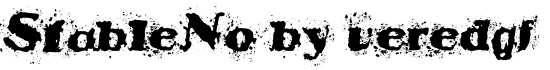 StableNo by veredgf - Download Thousands of Free Fonts at FontZone.net