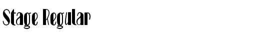 Stage Regular - Download Thousands of Free Fonts at FontZone.net