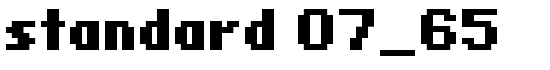 standard 07_65 - Download Thousands of Free Fonts at FontZone.net