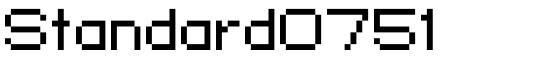 Standard0751 - Download Thousands of Free Fonts at FontZone.net