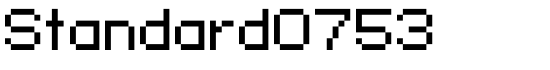 Standard0753 - Download Thousands of Free Fonts at FontZone.net