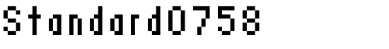 Standard0758 - Download Thousands of Free Fonts at FontZone.net