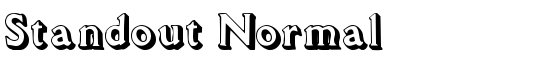 Standout Normal - Download Thousands of Free Fonts at FontZone.net