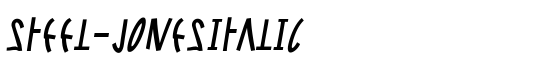 Steel-JonesItalic - Download Thousands of Free Fonts at FontZone.net