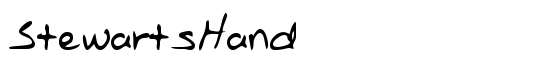 StewartsHand - Download Thousands of Free Fonts at FontZone.net