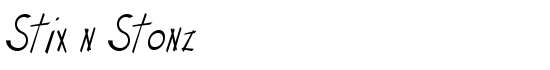 Stix n Stonz - Download Thousands of Free Fonts at FontZone.net
