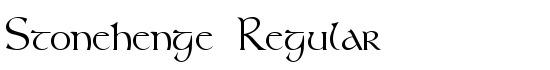 Stonehenge Regular - Download Thousands of Free Fonts at FontZone.net
