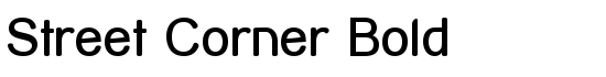 Street Corner Bold - Download Thousands of Free Fonts at FontZone.net