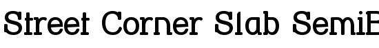 Street Corner Slab SemiBold - Download Thousands of Free Fonts at FontZone.net