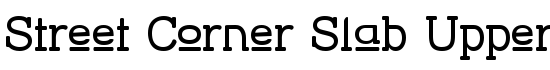 Street Corner Slab Upper - Download Thousands of Free Fonts at FontZone.net