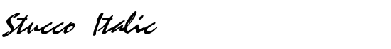 Stucco Italic - Download Thousands of Free Fonts at FontZone.net