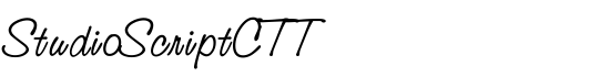 StudioScriptCTT - Download Thousands of Free Fonts at FontZone.net