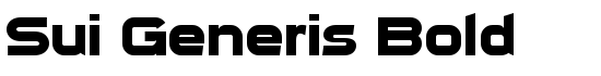 Sui Generis Bold - Download Thousands of Free Fonts at FontZone.net