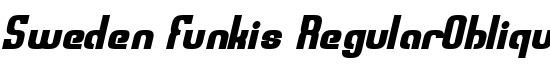 Sweden Funkis RegularOblique - Download Thousands of Free Fonts at FontZone.net