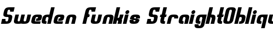 Sweden Funkis StraightOblique - Download Thousands of Free Fonts at FontZone.net