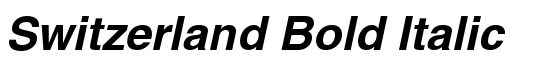 Switzerland Bold Italic - Download Thousands of Free Fonts at FontZone.net