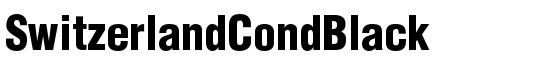 SwitzerlandCondBlack - Download Thousands of Free Fonts at FontZone.net