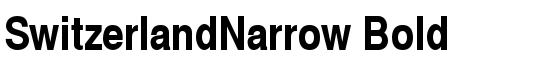 SwitzerlandNarrow Bold - Download Thousands of Free Fonts at FontZone.net