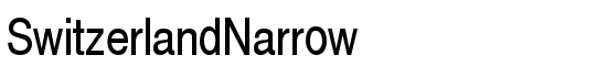 SwitzerlandNarrow - Download Thousands of Free Fonts at FontZone.net