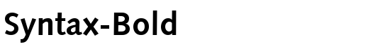 Syntax-Bold - Download Thousands of Free Fonts at FontZone.net