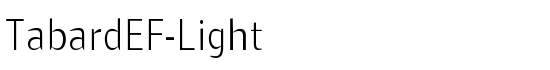 TabardEF-Light - Download Thousands of Free Fonts at FontZone.net