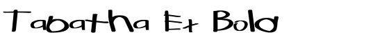 Tabatha Ex Bold - Download Thousands of Free Fonts at FontZone.net