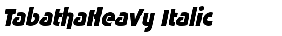 TabathaHeavy Italic - Download Thousands of Free Fonts at FontZone.net