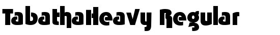 TabathaHeavy Regular - Download Thousands of Free Fonts at FontZone.net