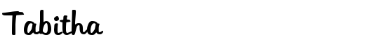 Tabitha - Download Thousands of Free Fonts at FontZone.net