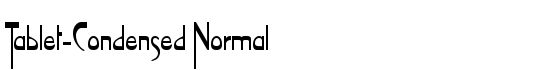 Tablet-Condensed Normal - Download Thousands of Free Fonts at FontZone.net